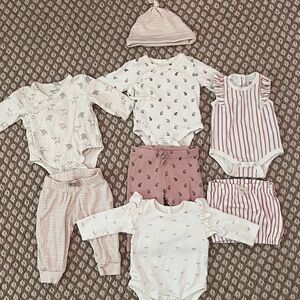 Pehr Baby Girl Organic Cotton Clothing Bundle